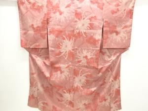 大正ロマン　菊模様織出し着物